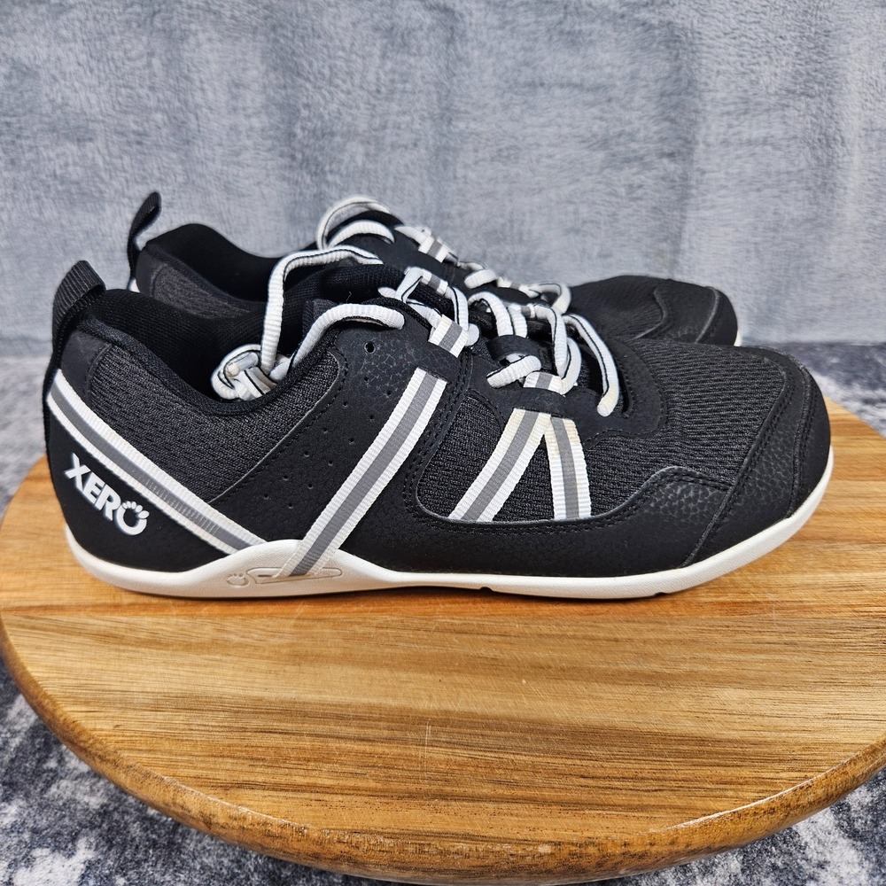 Xero Womens Prio Black Barefoot Minimalist Running Shoes Sneakers Size 7.5